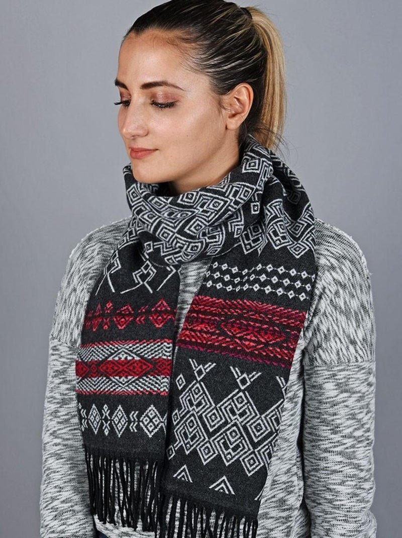 Echarpe Moska - Fabriqué en France Gris - Kiabi