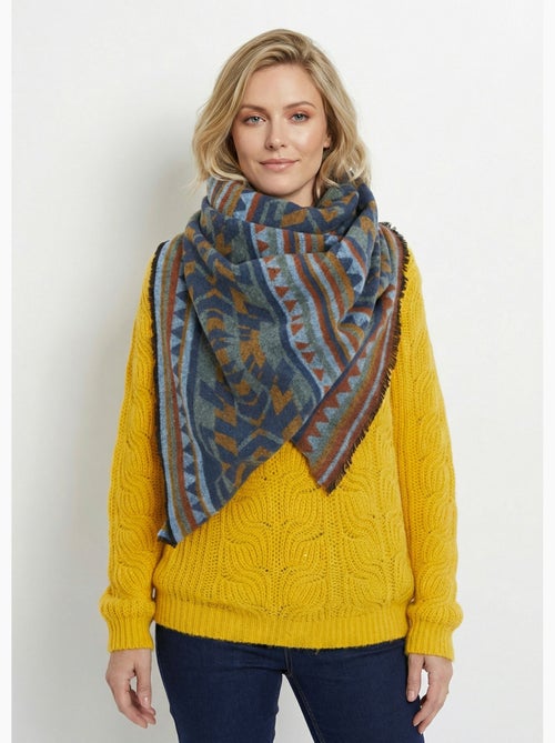 Écharpe motif géométrique - Kiabi