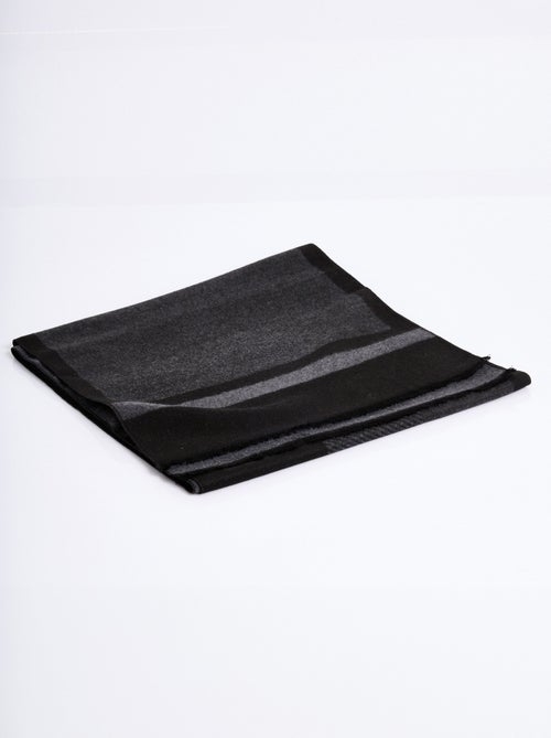 Echarpe motifs bicolores petites franges - AFIBEL - Kiabi