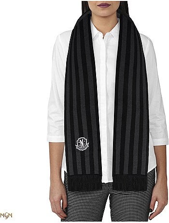 Écharpe Noire Académie Nevermore - Mercredi