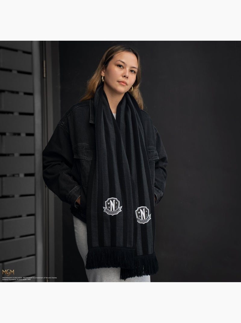 Écharpe Noire Académie Nevermore - Mercredi Noir - Kiabi