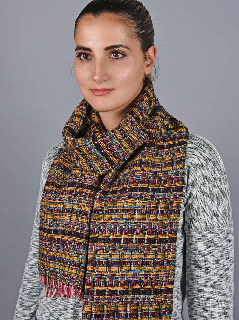 Echarpe Paya - Fabriqué en France Jaune moutarde - Kiabi