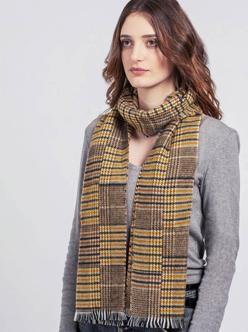 Echarpe pêle-mêle - Fabriqué en France Jaune moutarde - Kiabi