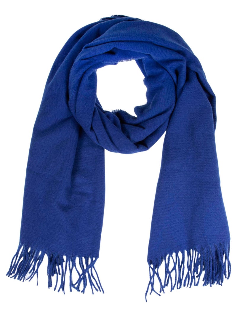 Écharpe plaid femme soft touch bleu roi Isotoner Bleu roi - Kiabi