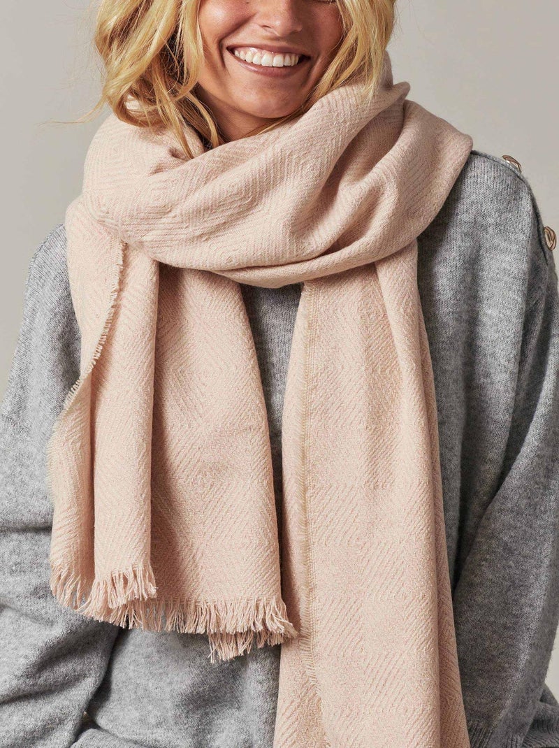 Echarpe Polyester 'Deeluxe' Blanc cassé - Kiabi