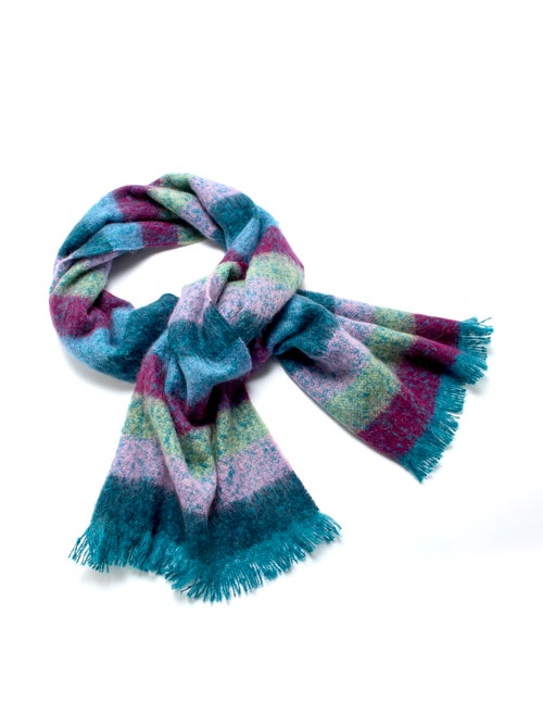 Echarpe rayée avec mohair - DAXON - Kiabi