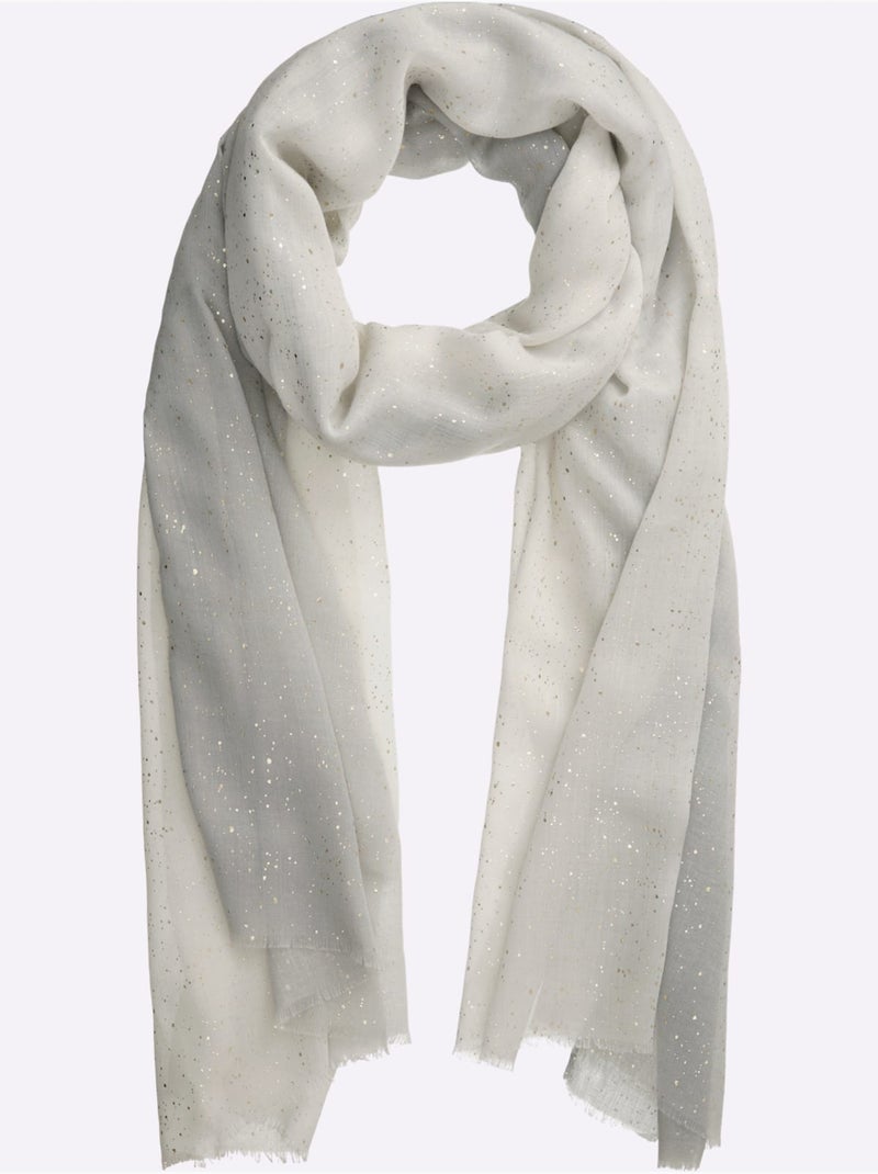 écharpe Revêtement Métallique - Taille Standard - Helline Gris foncé - Kiabi