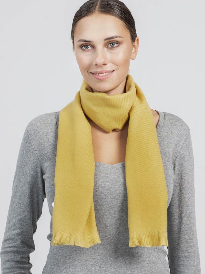 Echarpe Sherpa - Fabriqué en France Jaune foncé - Kiabi
