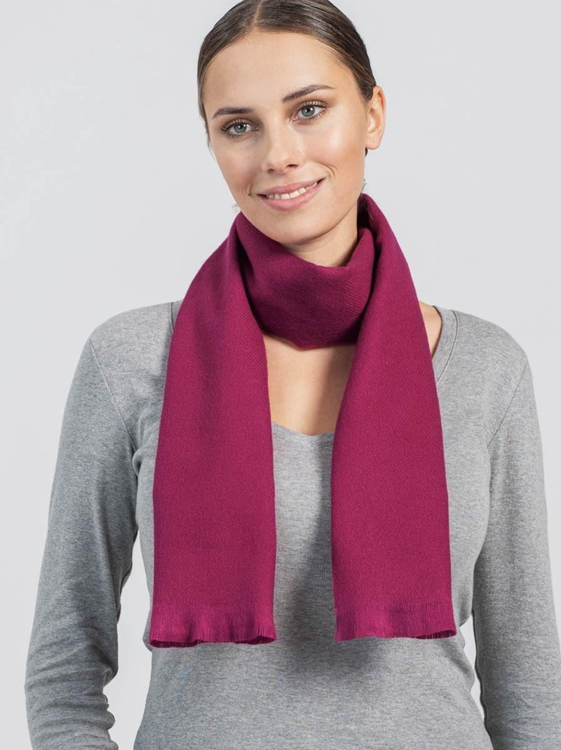 Echarpe Sherpa - Fabriqué en France Rouge pourpre - Kiabi