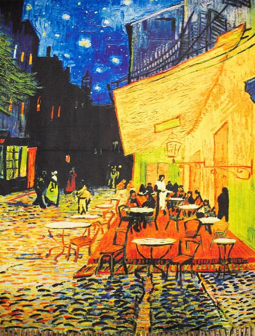 Echarpe "Terrase du café le soir" Van Gogh Kebello - Kiabi