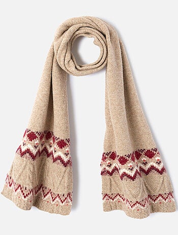 Echarpe Thermolactyl maille chinée et jacquard - Damart