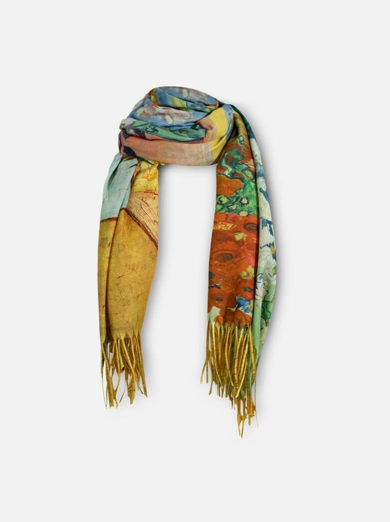 Echarpe "Tournesol" Van Gogh Kebello Jaune - Kiabi