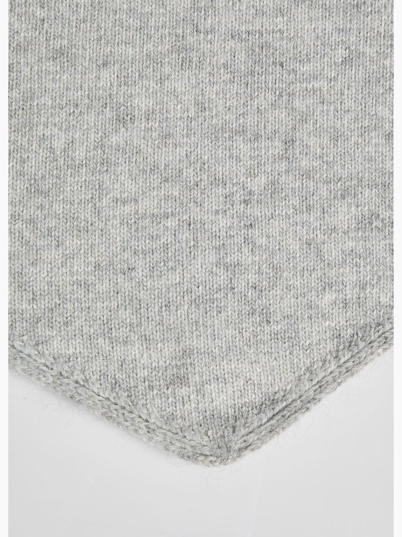 Echarpe triangle avec laine + cachemire - afibel Gris clair - Kiabi