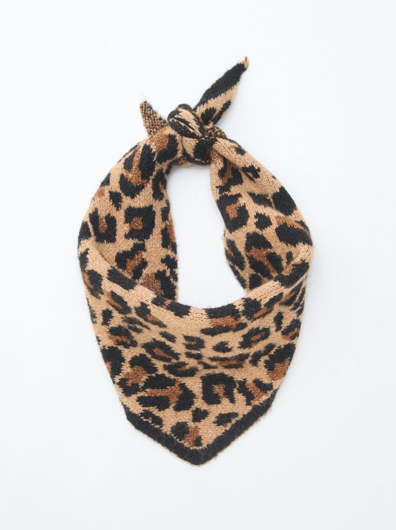 Echarpe triangle 'Leopard'