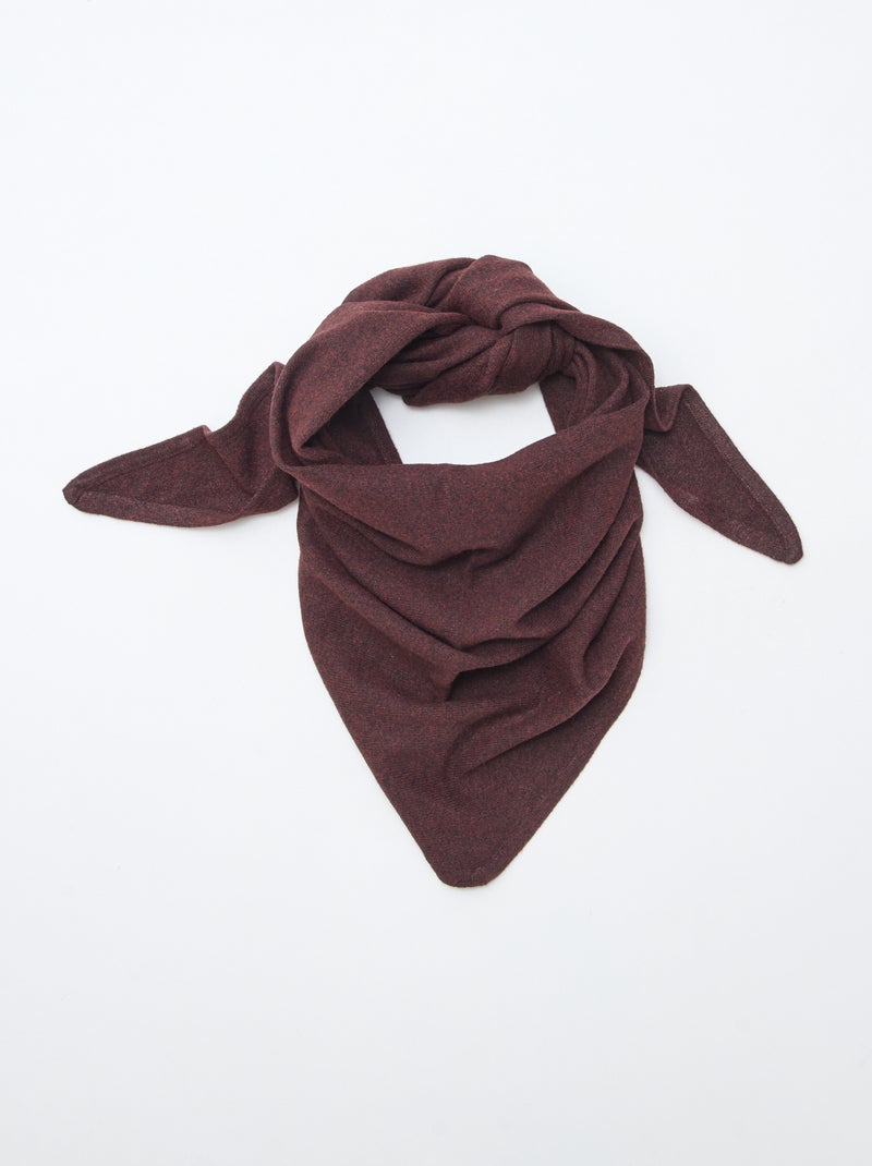 Echarpe triangle maillée Rouge - Kiabi