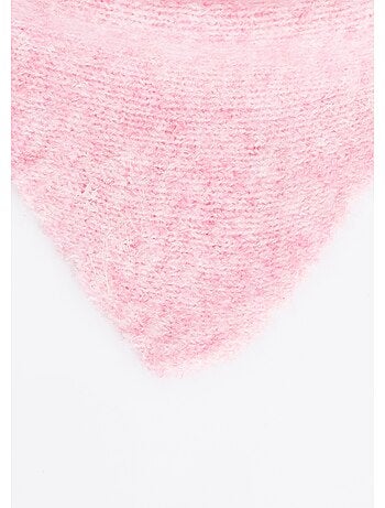 Echarpe triangle unie, avec laine