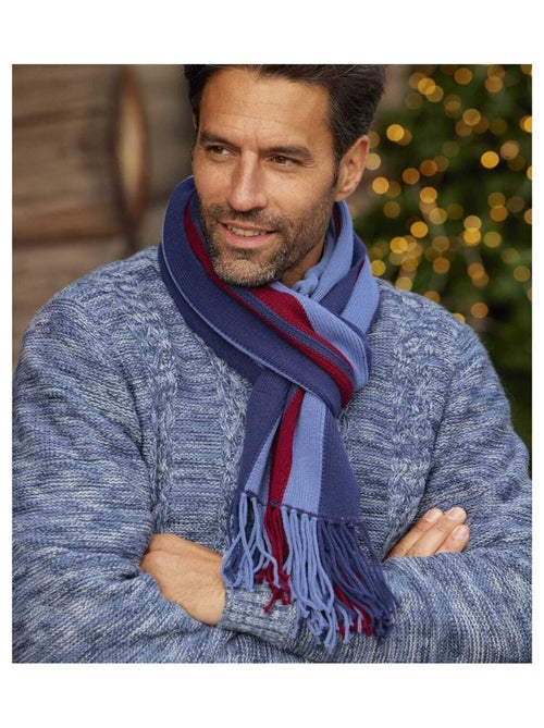 Écharpe Tricot Rayée   - ATLAS FOR MEN - Kiabi