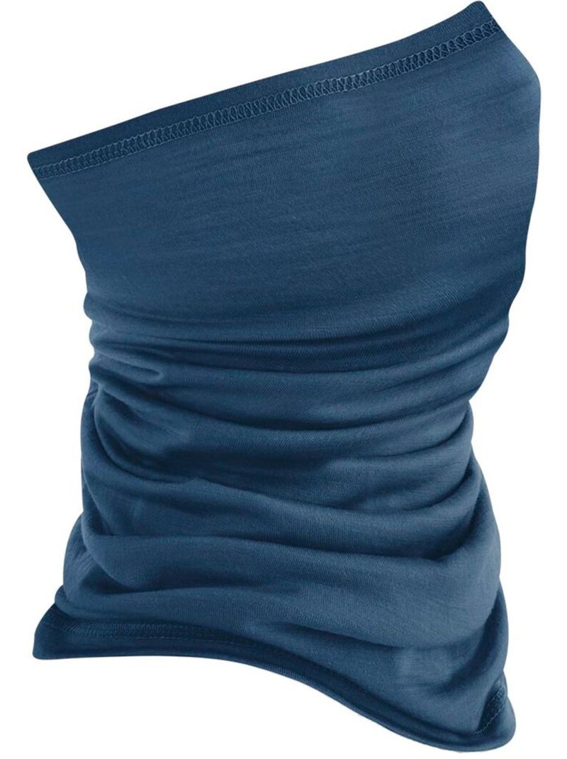 Écharpe tube en laine mérinos morf - beechfield Bleu cobalt - Kiabi