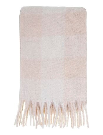 Echarpe type plaid, ultra douce, chaude, très confortable femme Isotoner