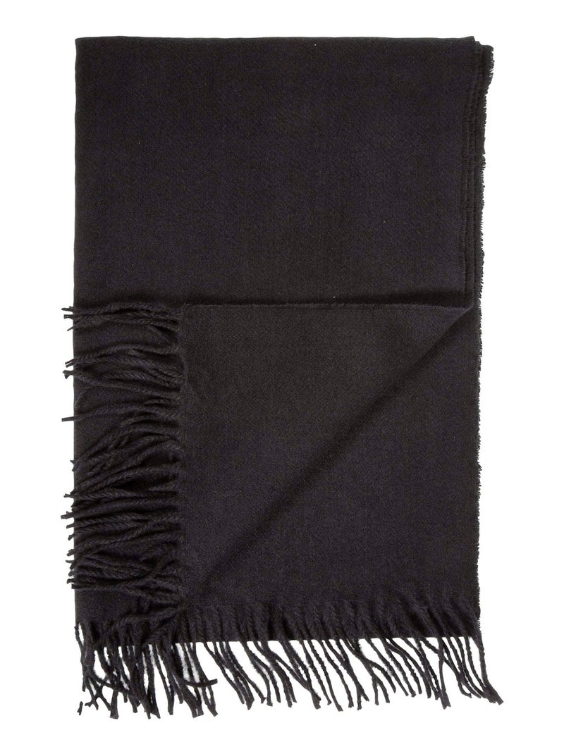 Echarpe type plaid, ultra douce femme Isotoner Noir - Kiabi