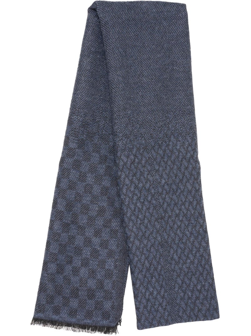 Echarpe ultra douce, chaude, très confortable, 50x200 cm femme isotoner Bleu Noir - Kiabi