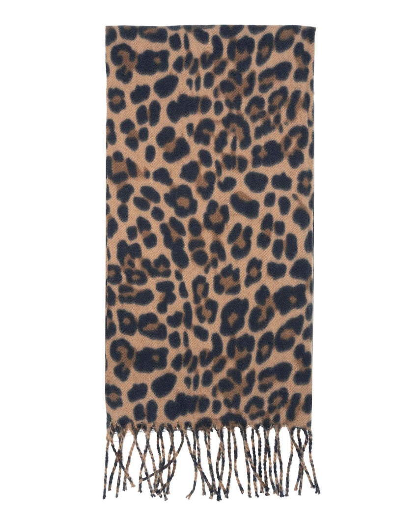 Echarpe ultra douce, chaude, très confortable, 50x200 cm femme Isotoner Noir Marron - Kiabi