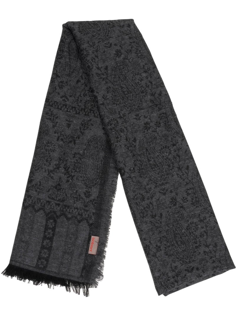 Echarpe ultra douce, chaude, très confortable, 50x200 cm mixte adulte isotoner Noir Gris anthracite - Kiabi