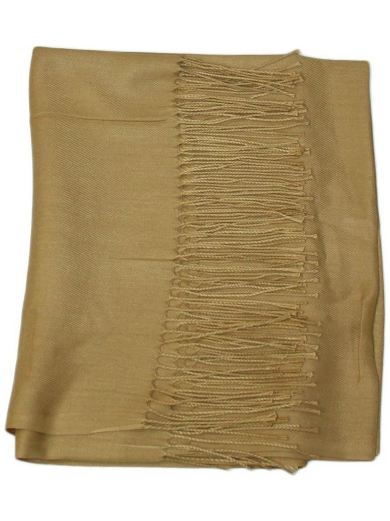 Echarpe uni en Laine Kebello Beige - Kiabi