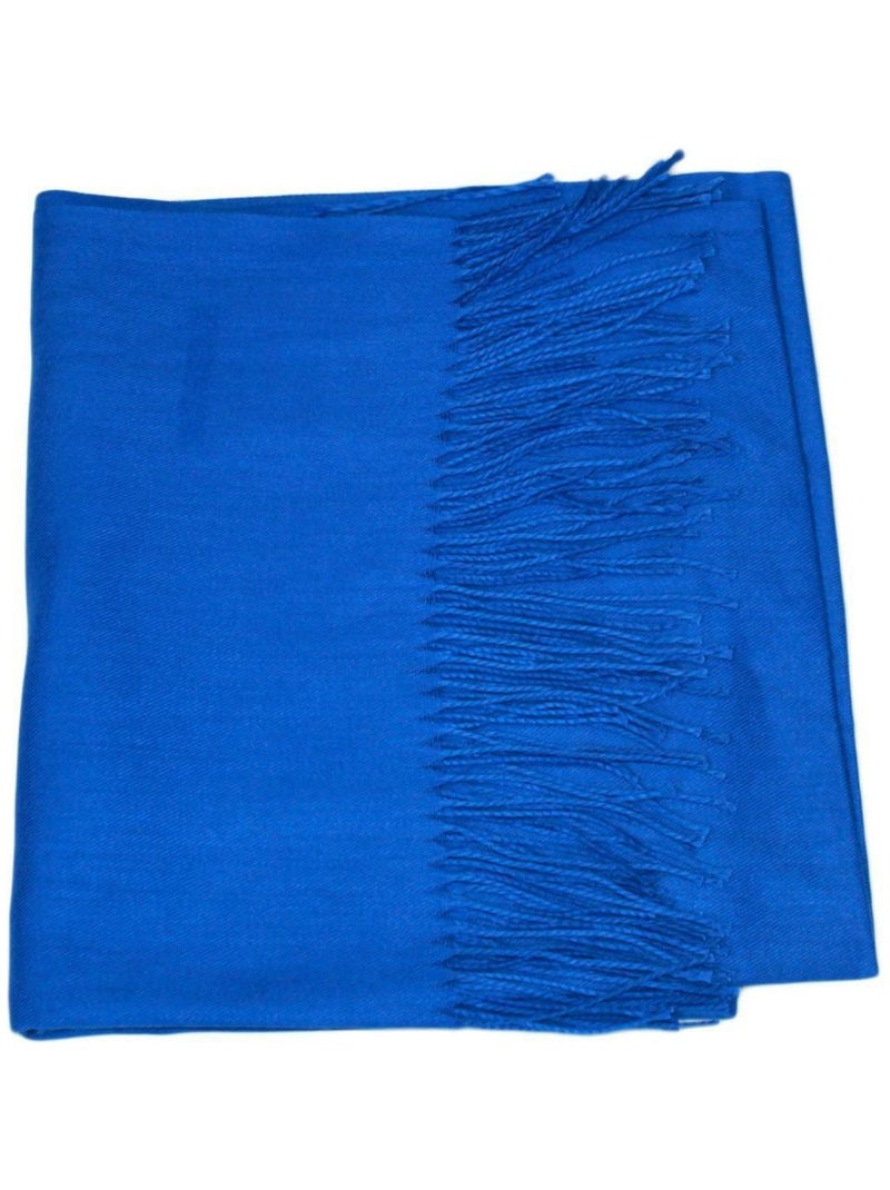 Echarpe uni en Laine Kebello Bleu - Kiabi