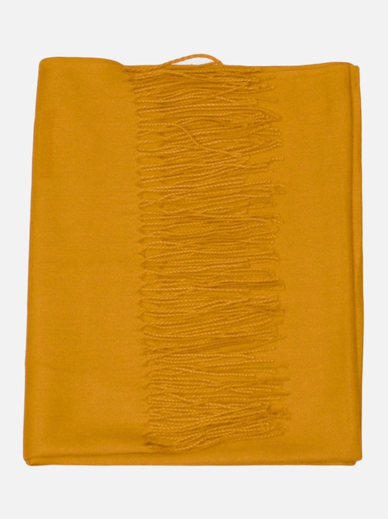 Echarpe uni en Laine Kebello Doré/or - Kiabi