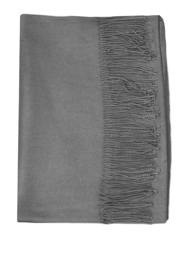 Echarpe uni en Laine Kebello Gris - Kiabi