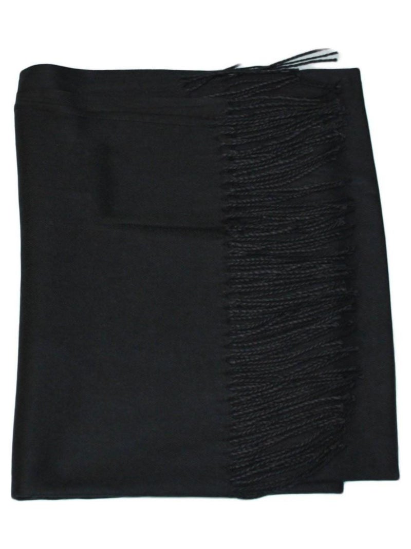 Echarpe uni en Laine Kebello Noir Noir - Kiabi