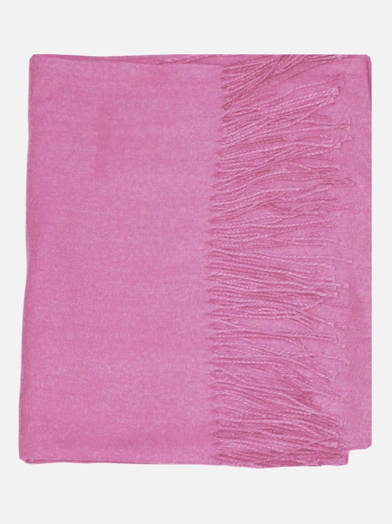 Echarpe uni en Laine Kebello Rose - Kiabi