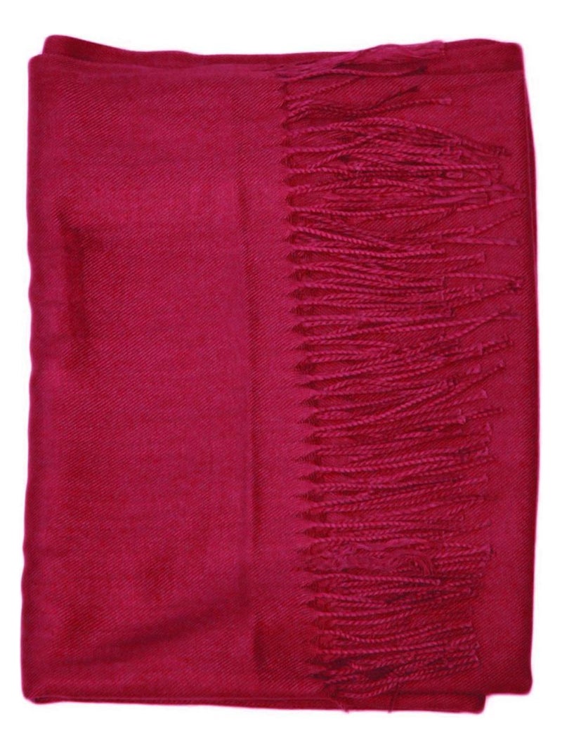 Echarpe uni en Laine Kebello Rose fushia - Kiabi