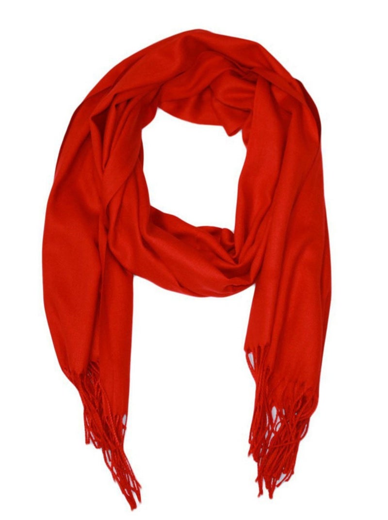 Echarpe uni en Laine Kebello Rouge - Kiabi