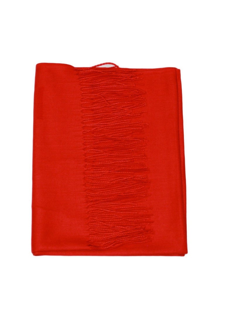 Echarpe uni en Laine Kebello Rouge - Kiabi