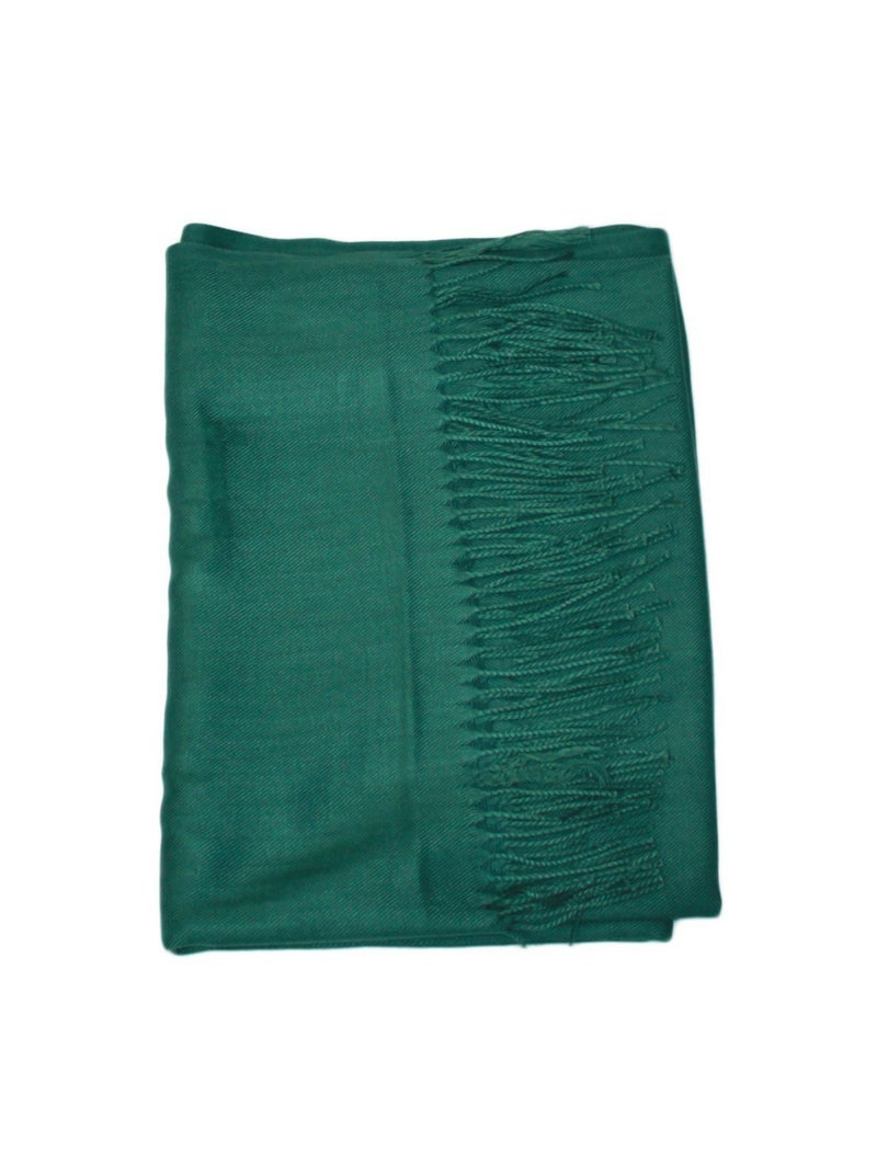 Echarpe uni en Laine Kebello Vert - Kiabi