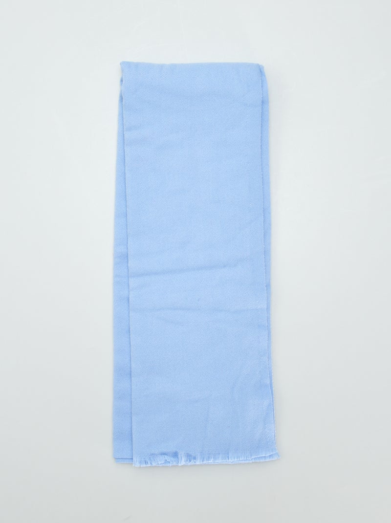 Echarpe unie Bleu - Kiabi