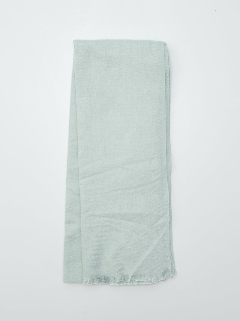 Echarpe unie Vert - Kiabi