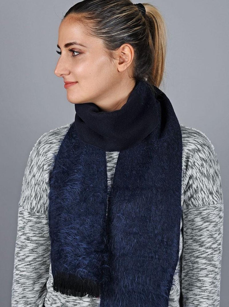 Echarpe Velouté - Fabriqué en France Bleu marine - Kiabi
