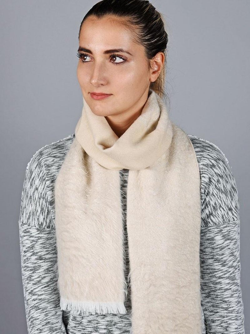 Echarpe Velouté - Fabriqué en France Ecru - Kiabi
