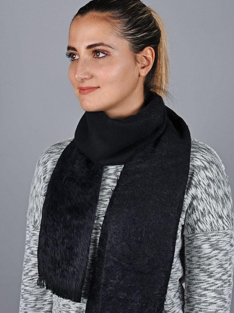 Echarpe Velouté - Fabriqué en France Noir - Kiabi
