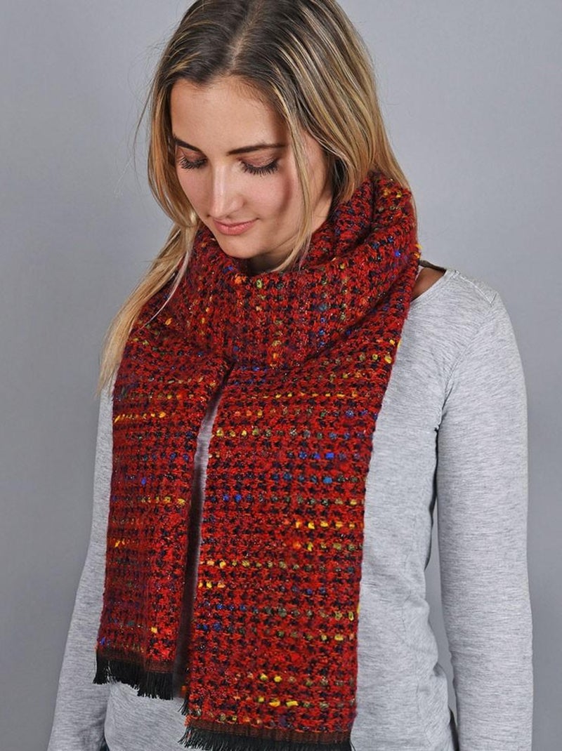 Echarpe Zia - Fabriqué en France Rouge - Kiabi