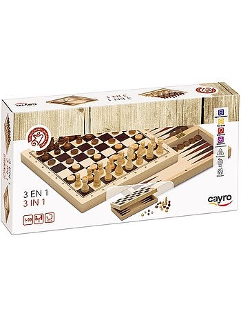 Échecs, dames et backgammon