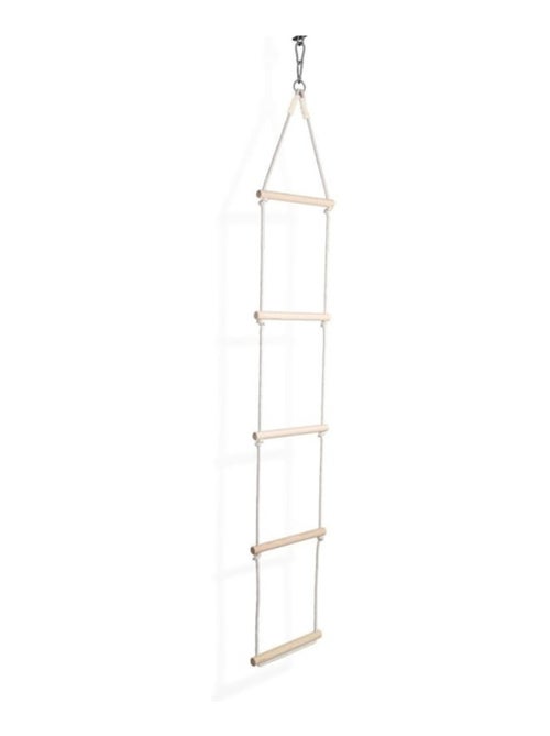 Échelle d’escalade en bois & corde de coton 5 échelons pour enfant - Kiabi
