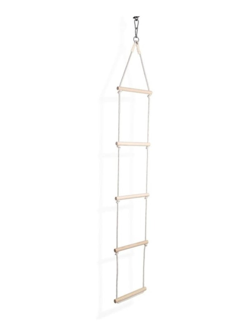Échelle d’escalade en bois & corde de coton 5 échelons pour enfant N/A - Kiabi