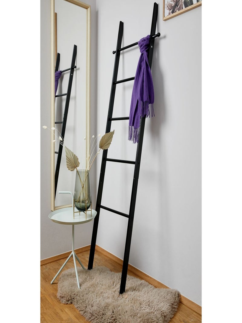 Echelle porte-serviette design bambou Suri Noir - Kiabi