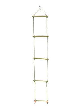 Echelle pour portique 5 barreaux bois et corde