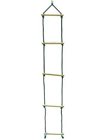 Échelle suspendue en bois pour portique