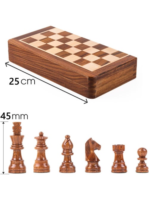 Echiquier pliant 25 cm roi 45 mm - Kiabi